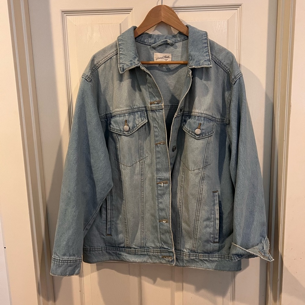 Universal Thread Light Blue Oversized Denim Jacket - image 1